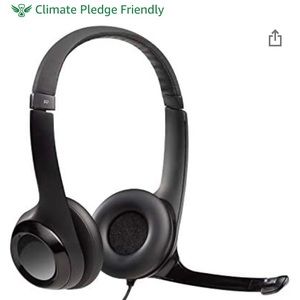 NWT Logitech H390 USB Computer Wired Headset